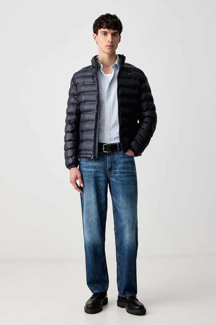 Blauer Kurtka pikowana męska BLUC02219 granatowy AW26