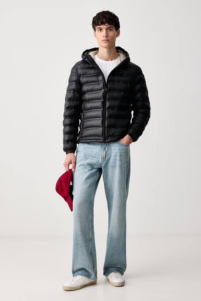 Blauer Kurtka pikowana męska BLUC02218 czarny AW26