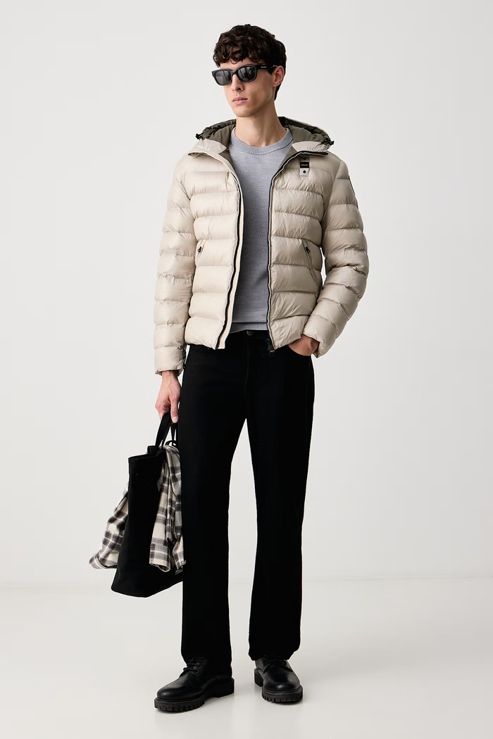 Blauer Kurtka męska BLUC02054 beżowy AW26