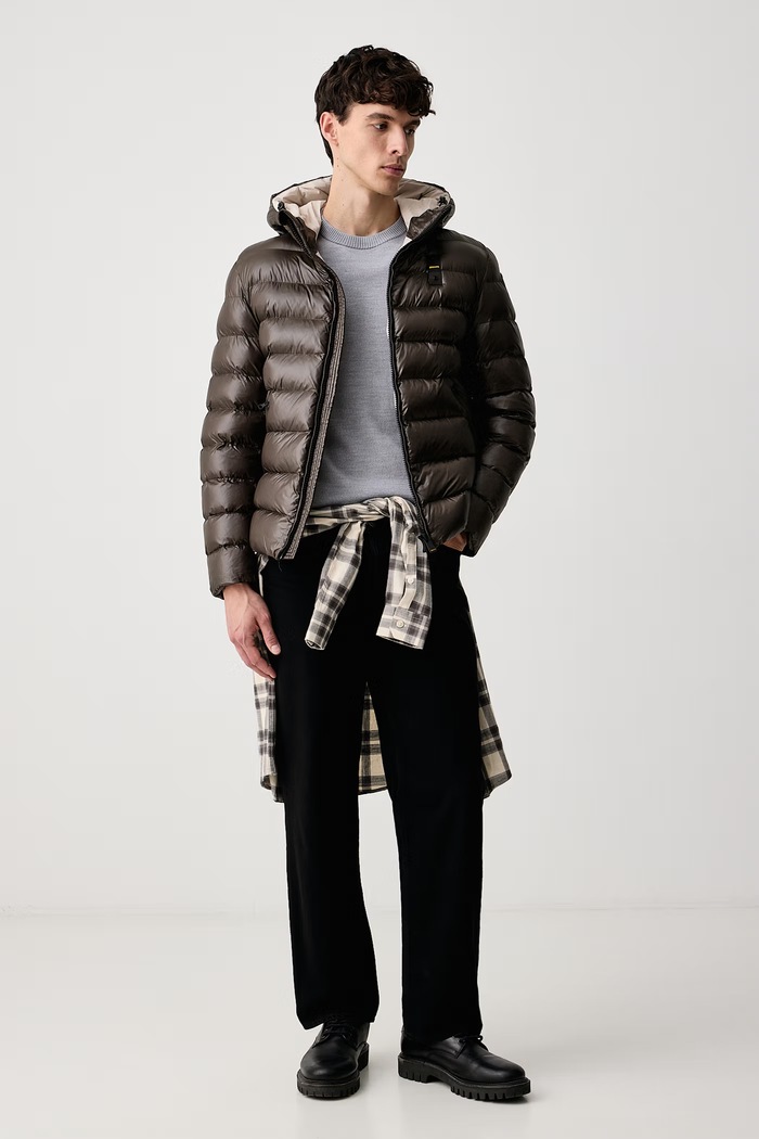 Blauer Kurtka męska BLUC02054 zielony AW26