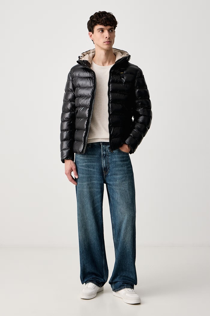 Blauer Kurtka męska BLUC02054 czarny AW26