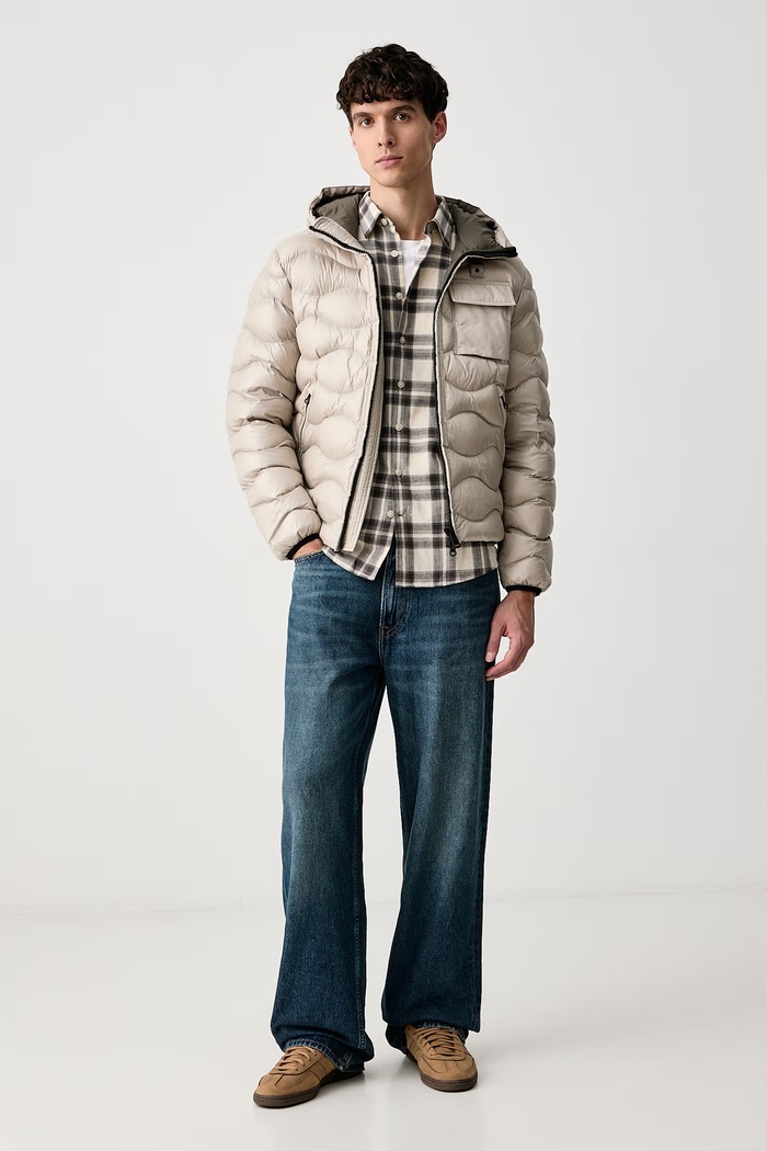 Blauer Kurtka męska BLUC02053 beżowy AW26