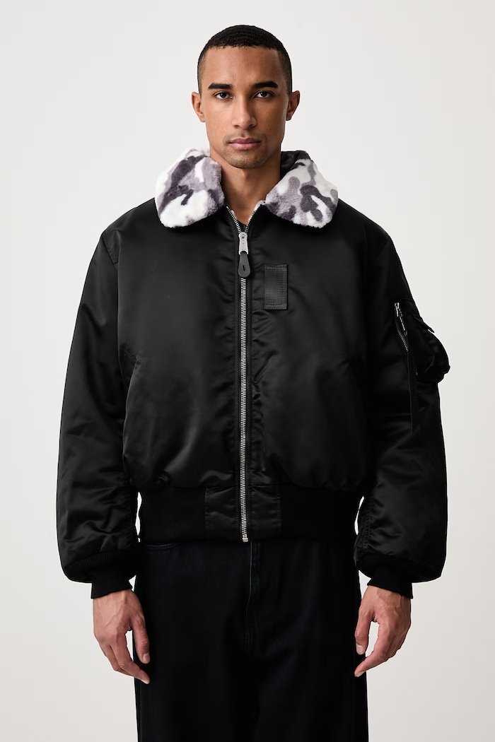Alpha Industries B-15 Reversible II UV kurtka dwustronna męska czarny 768017