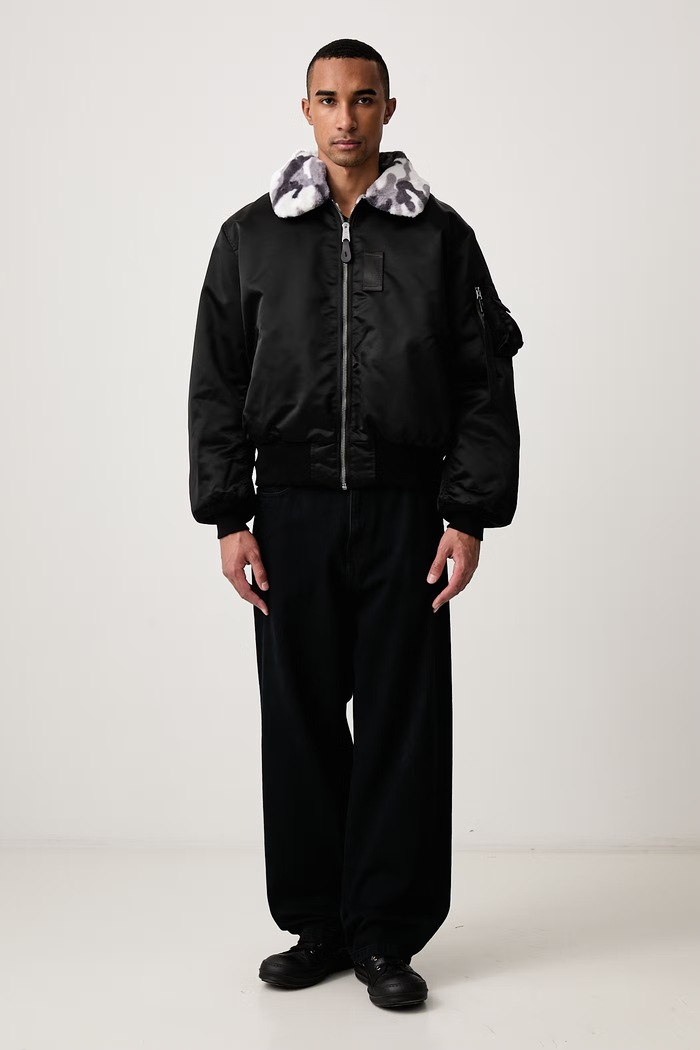 Alpha Industries B-15 Reversible II UV kurtka dwustronna męska 768017 czarny AW26