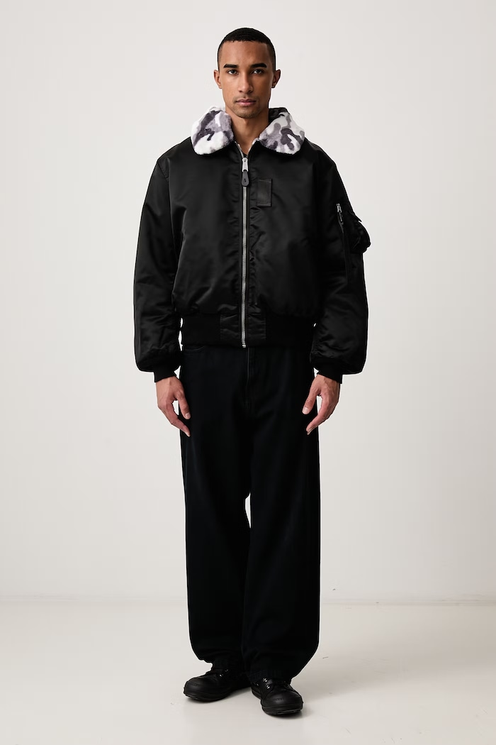 Alpha Industries B-15 Reversible II UV kurtka dwustronna męska 768017 czarny AW26