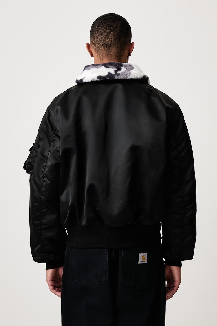 Odzież Alpha Industries B-15 Reversible II UV kurtka dwustronna męska 768017 czarny