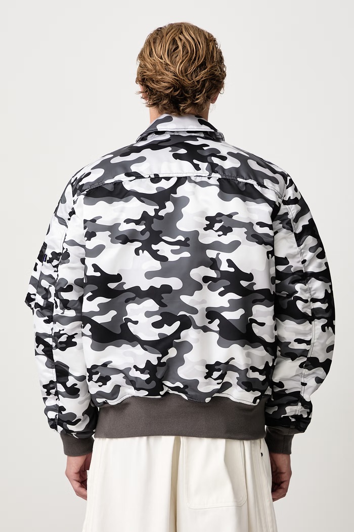 Odzież Alpha Industries CWU-45/P Base Camo UV bomberka męska 768005C szary