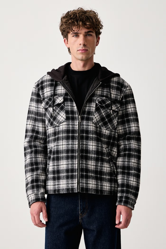 Guess Jeans Куртка-рубашка мужская с вискозой чёрный M6BL81.W5760