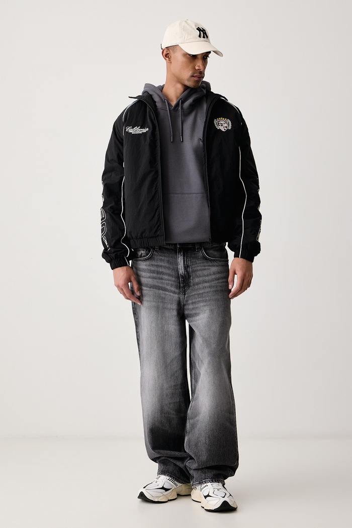 Guess Jeans Prijelazna jakna za muškarce M6BL21.W3779 crna AW26