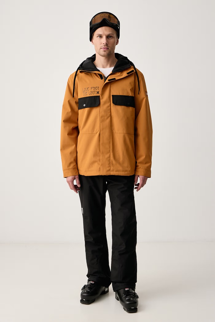 Hurley Kurtka męska MSJEUIC0011 pomarańczowy AW26