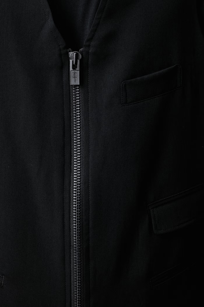 Yohji Yamamoto Kamizelka wełniana męska KN3700