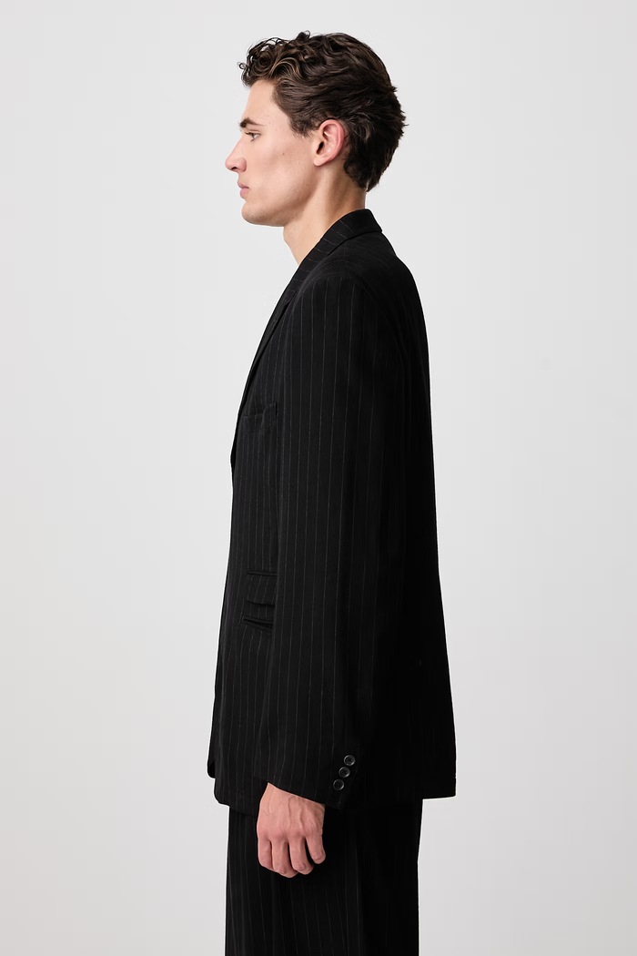 3BUTTONS marynarka męska Yohji Yamamoto KN3661 czarny