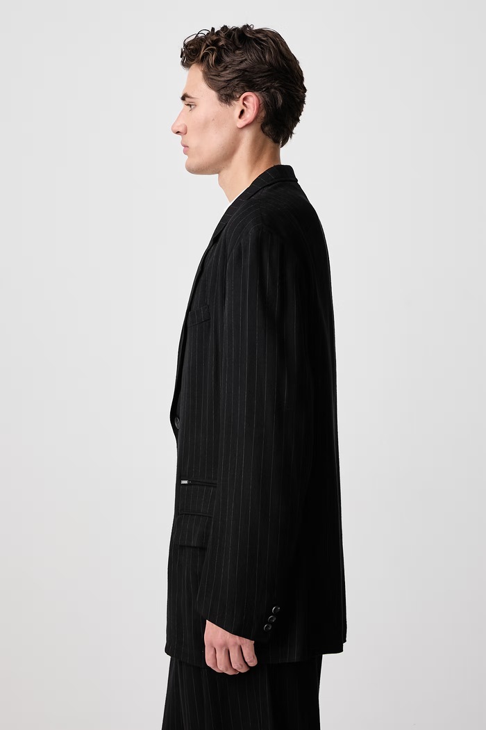 2BUTTONS marynarka męska Yohji Yamamoto KN3659 czarny