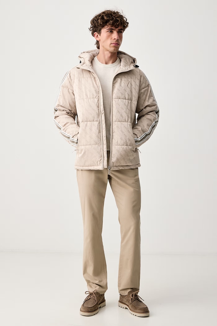 Guess Kurtka pikowana męska Z5BL02.WFIQ2 beżowy AW26