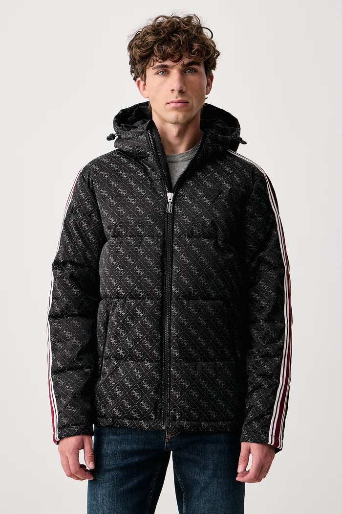 Guess Kurtka pikowana męska szary Z5BL02.WFIQ2