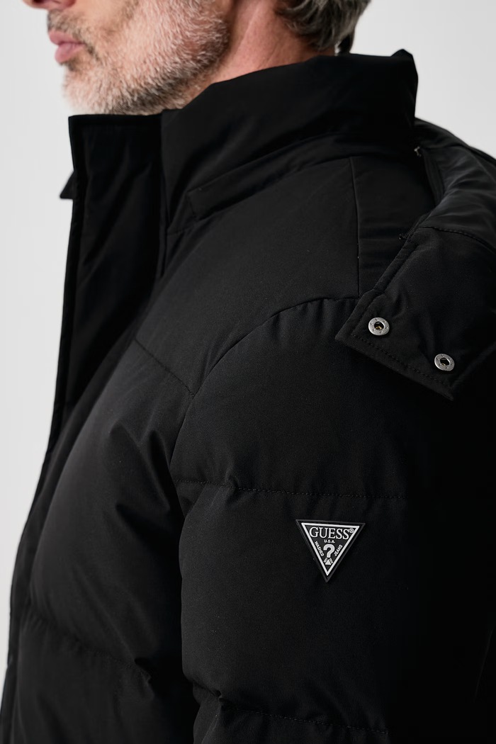 Kurtka puchowa męska Guess czarny M6BL80.W5275
