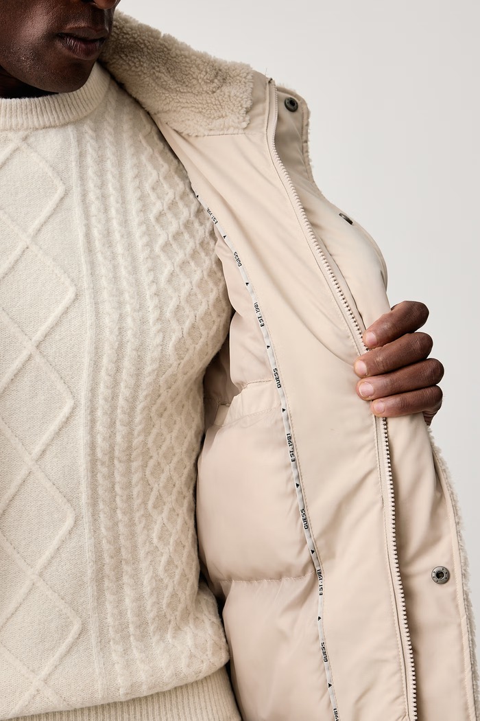 Guess Mikina na zips pánska flísová M6BL66.W4479