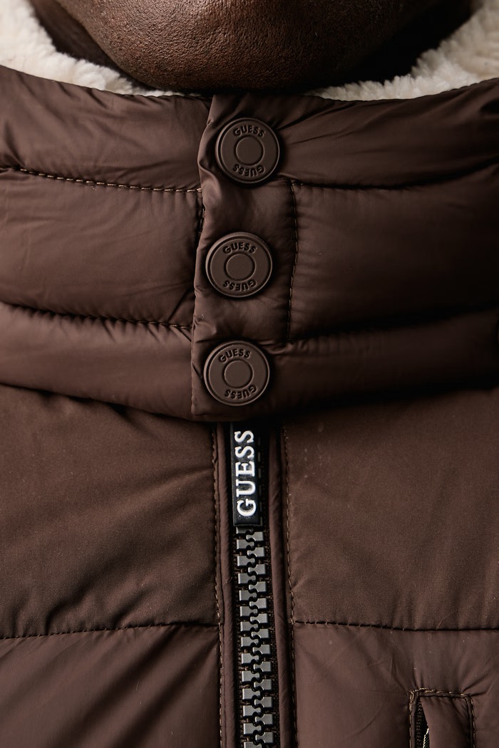 Zimska jakna za muškarce ZENITH Guess smeđa M6BL64.W4477