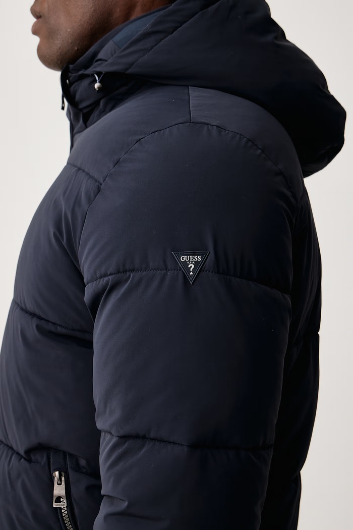 Zimska jakna za muškarce Guess M6BL58.W4170 mornarsko plava