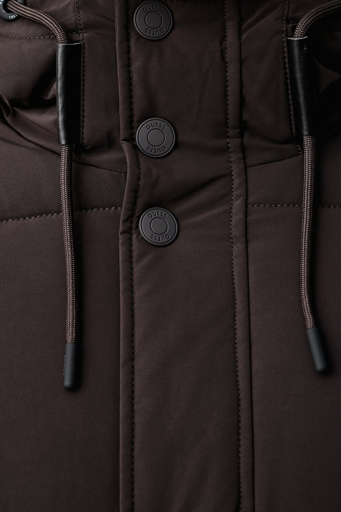 Kurtka pikowana męska Guess brązowy M6BL45.W4157