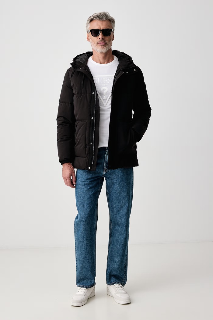 Guess Kurtka pikowana męska M6BL45.W4157 czarny AW26