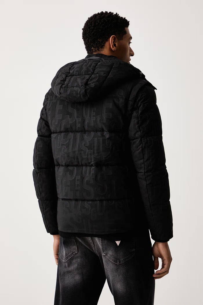 Kurtka pikowana męska Guess M6BL38.W4149 czarny
