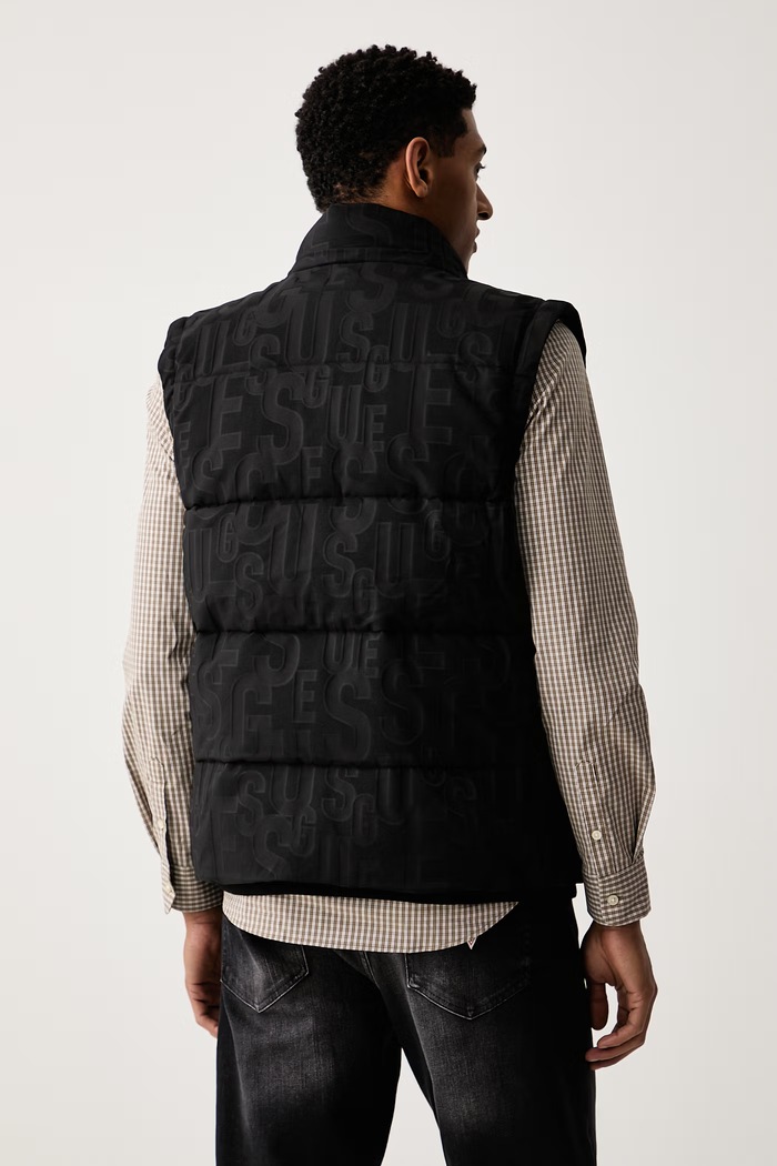 Kurtka pikowana męska Guess czarny M6BL38.W4149