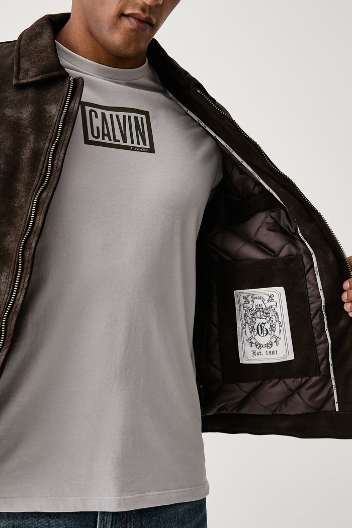 Guess Prijelazna jakna za muškarce od imitacije kože M6BL28.W4140