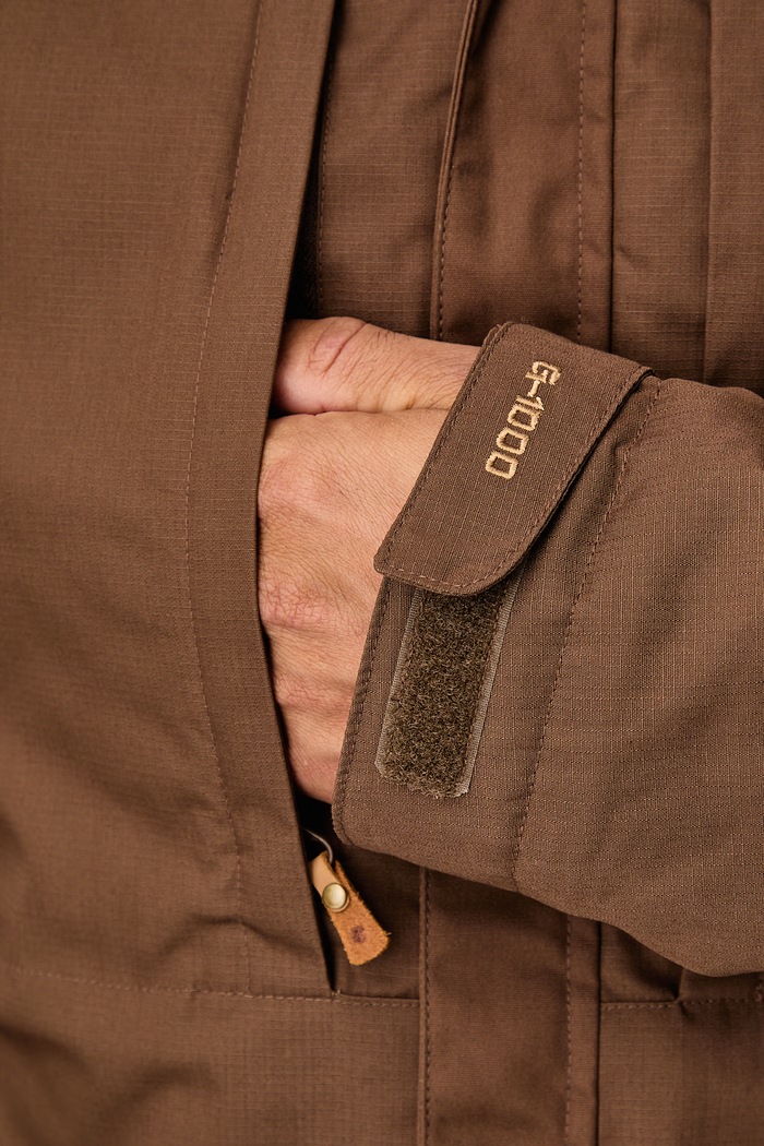 Kurtka trekkingowa męska SkogsO Fjallraven brązowy F82279.299