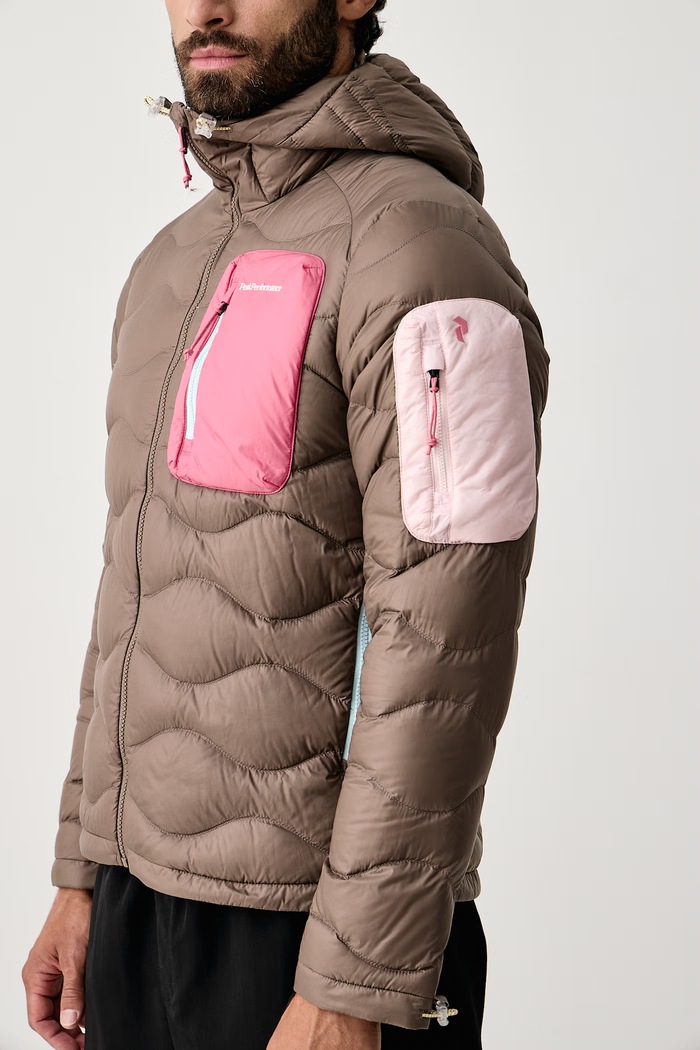 Kurtka puchowa męska Helium Peak Performance G798481 brązowy
