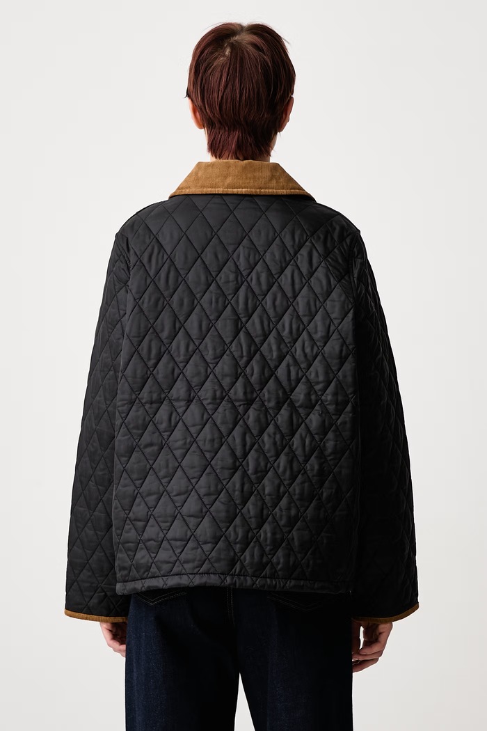 Odzież Barbour Icons Cropped Liddesdale Quilted kurtka pikowana damska LQU1851BK91 czarny