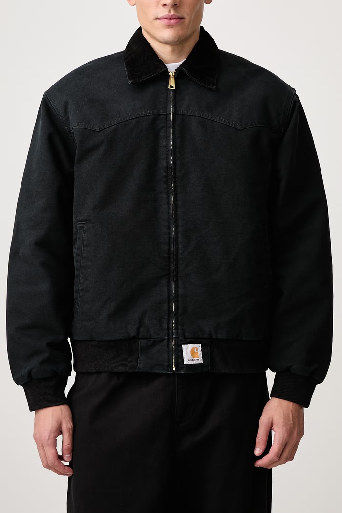 OG Santa Fe kurtka bawełniana męska Carhartt WIP czarny I037056.00E4O