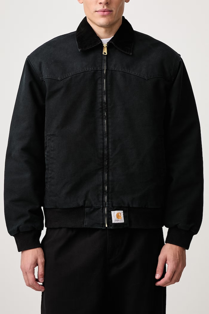 OG Santa Fe kurtka bawełniana męska Carhartt WIP czarny I037056.00E4O