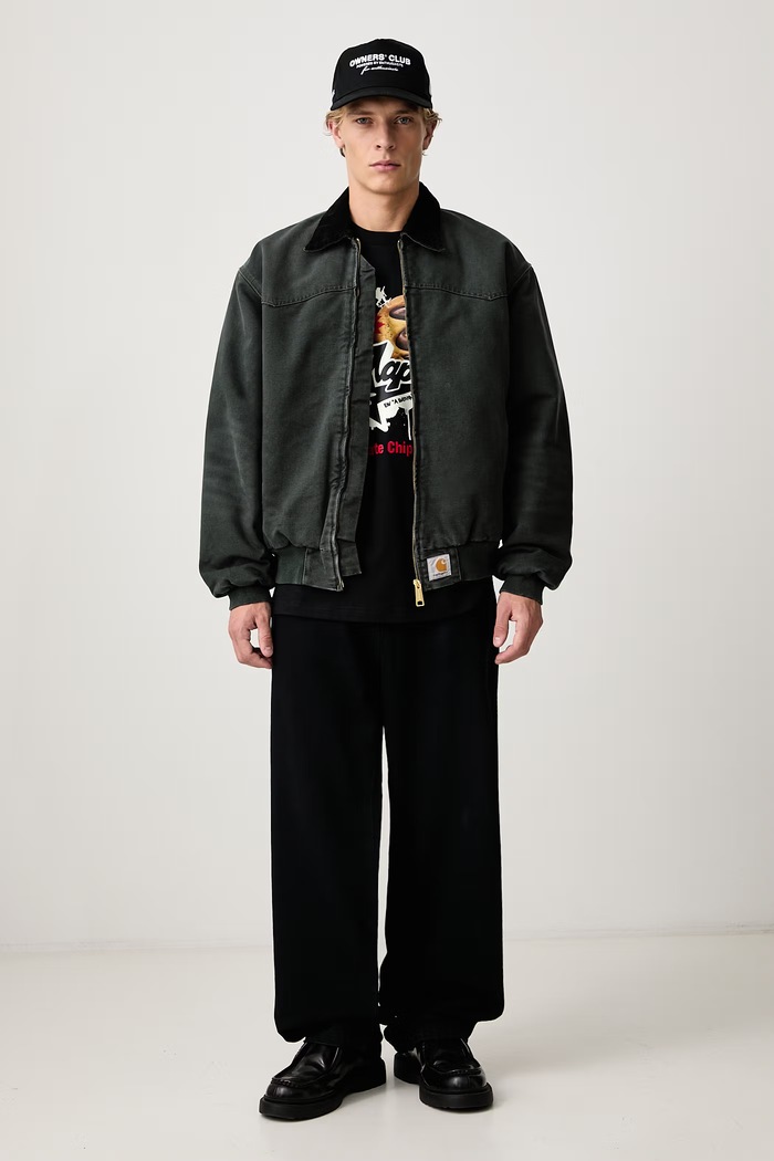 Carhartt WIP OG Santa Fe короткая куртка из хлопка для мужчин I037056.3WM4O зелёный AW26