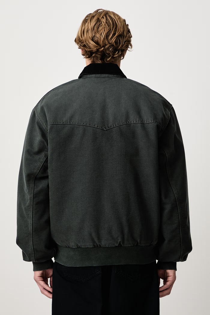 Одежда Carhartt WIP OG Santa Fe короткая куртка из хлопка для мужчин I037056.3WM4O зелёный