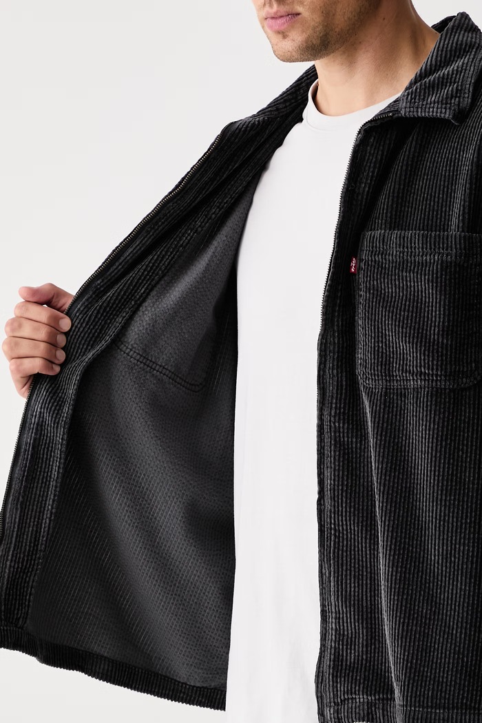 Levi's Košeľová bunda pánska menčestrová PORTS ZIP UP 0085L