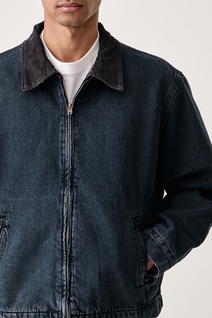Bunda dámska bavlnená CASTRO FULL ZIP LINED Levi's 007WJ tmavomodrá