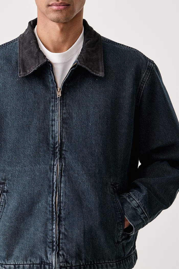Bunda dámska bavlnená CASTRO FULL ZIP LINED Levi's 007WJ tmavomodrá