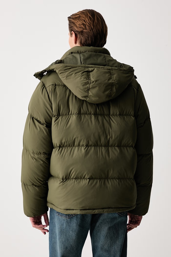 Oblečenie Levi's Páperová bunda pánska ROCKWELL HOODED 007SP zelená