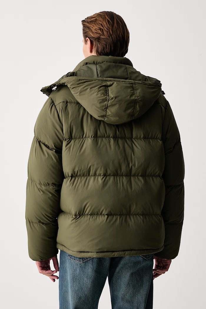 Oblečenie Levi's Páperová bunda pánska ROCKWELL HOODED 007SP zelená