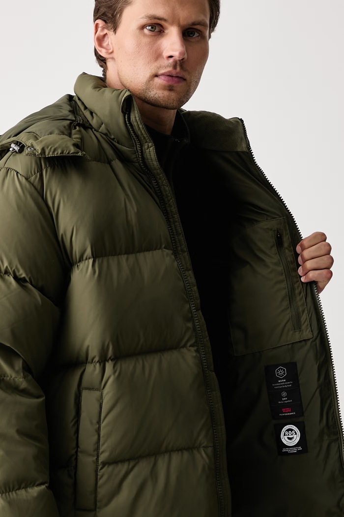 Levi's Páperová bunda pánska ROCKWELL HOODED 007SP