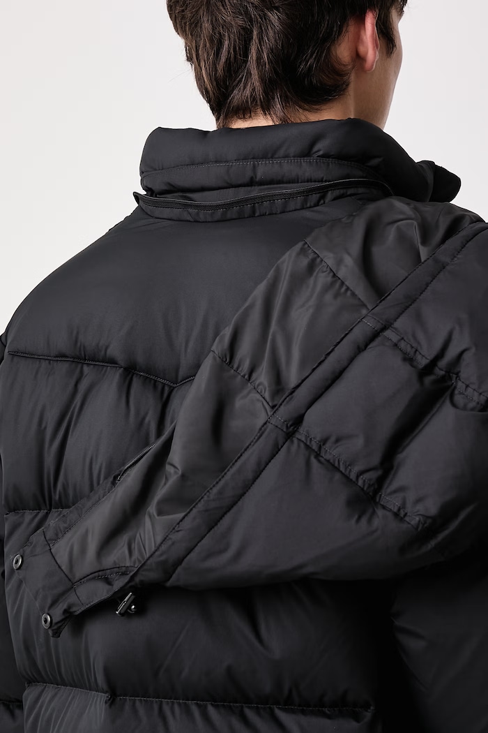 Páperová bunda pánska ROCKWELL HOODED Levi's čierna 007SP