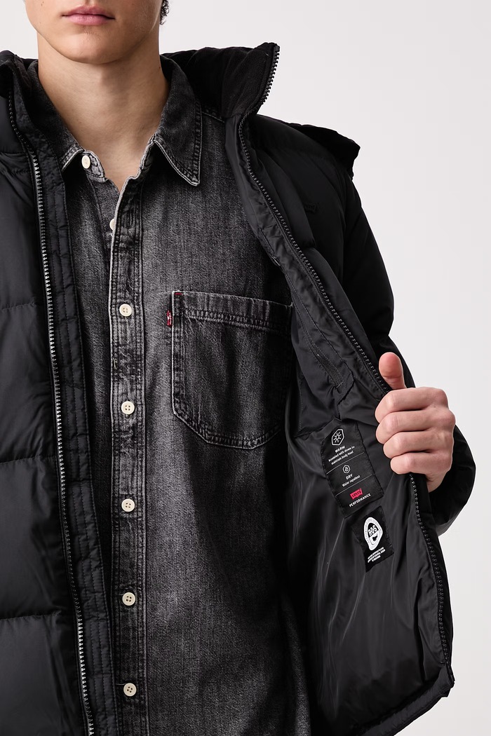 Levi's Páperová bunda pánska ROCKWELL HOODED 007SP