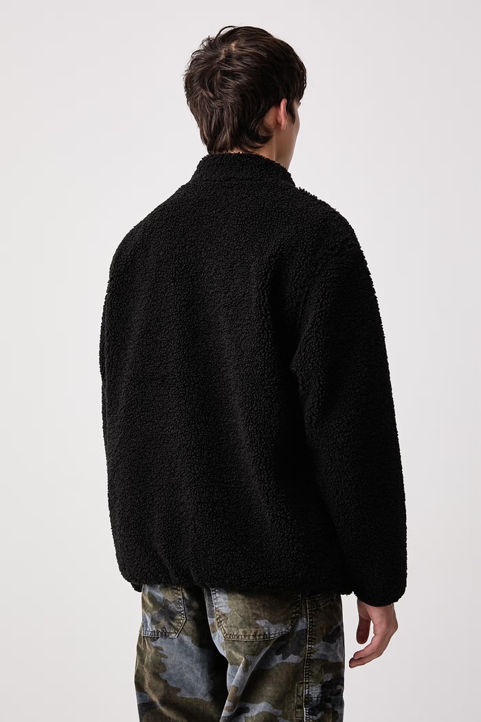 Oblečenie Levi's Mikina na zips pánska flísová CAMPO SHERPA 007SH čierna