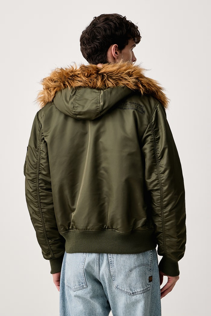 Odzież Alpha Industries Bomberka męska Aviation Jackets Deflector 113144 zielony