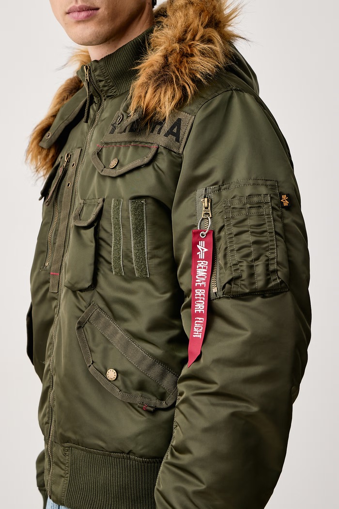 Bomberka męska Aviation Jackets Deflector Alpha Industries 113144 zielony