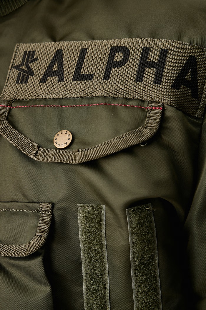 Bomberka męska Aviation Jackets Deflector Alpha Industries zielony 113144
