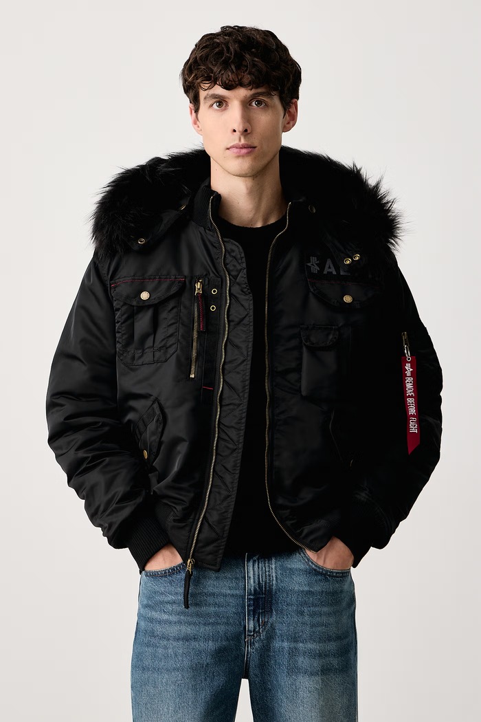 Alpha Industries Bomberka męska Aviation Jackets Deflector czarny 113144