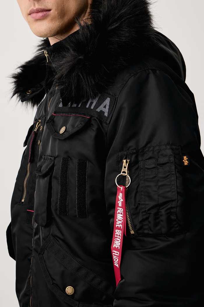 Bomberka męska Aviation Jackets Deflector Alpha Industries 113144 czarny