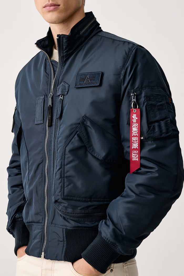 Kurtka przejściowa męska Aviation Jackets Engine Alpha Industries 103101 granatowy